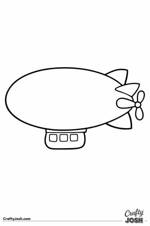 Cartoon blimp toddler