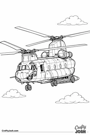 Chinook tandem rotor transport helicopter