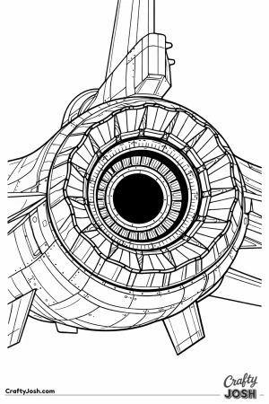 Fighter jet afterburner nozzle detail