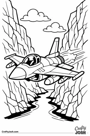 Fighter jet canyon flight