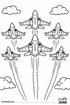 Fighter jet diamond formation six