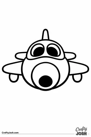 Fighter jet front on toddler