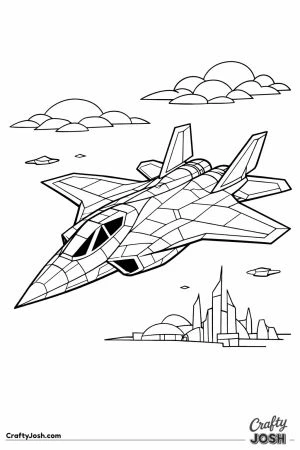 Fighter jet futuristic forward swept