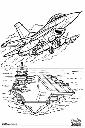 Fighter jet leaving carrier deck