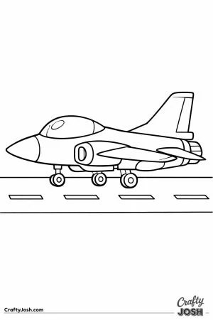 Fighter jet parked on tarmac