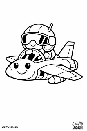 Fighter jet pilot helmet cartoon