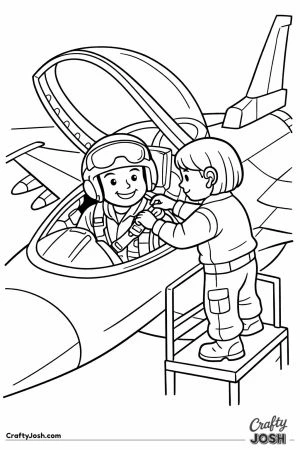 Fighter jet pilot strap in