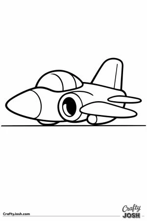 Fighter jet side view toddler
