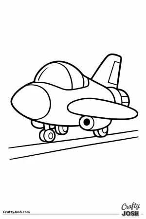 Fighter jet three quarter view toddler