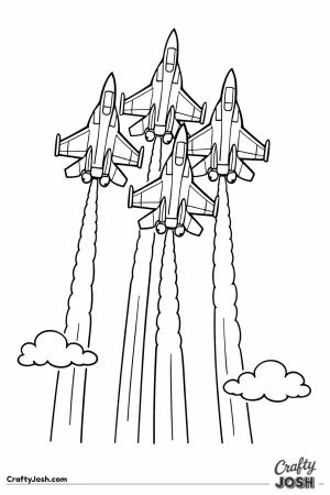 Fighter jet vertical climb four