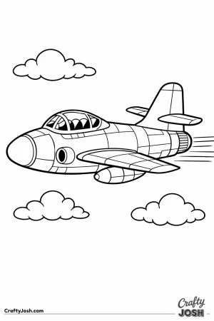 Fighter jet vintage 1960s style