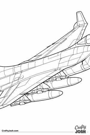 Fighter jet wing flaps pylons detail