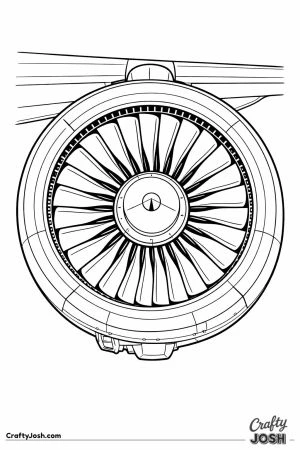 Jumbo jet engine head on enthusiast