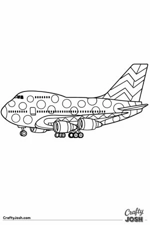 Jumbo jet patterned livery detailed