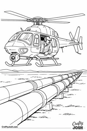 Pipeline inspection helicopter observer