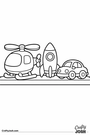 Toy helicopter on bedroom shelf