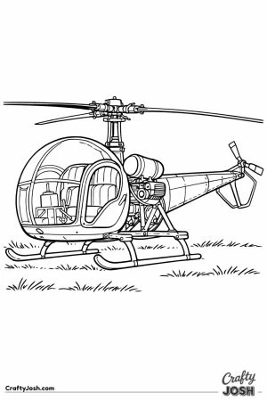 Vintage 1950s bubble cockpit helicopter