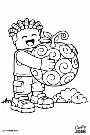 Blox fruits avatar hugging fruit