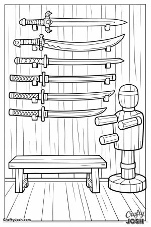 Blox fruits sword display wall