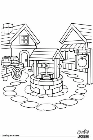 Blox fruits village square scene