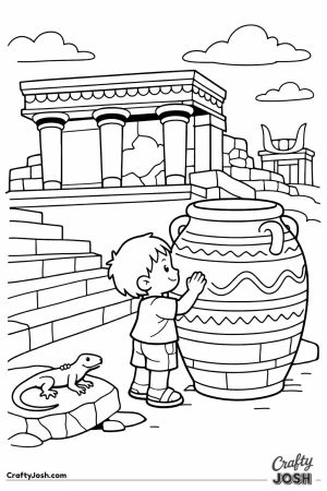 Crete knossos palace child pithos jar