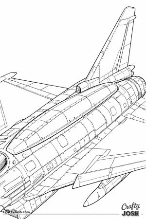 Eurofighter typhoon with conformal fuel tank close up