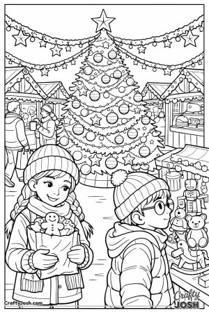 European christmas market children gingerbread