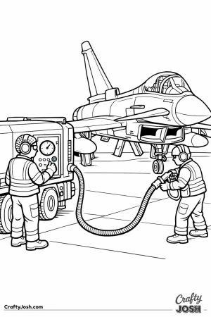 Fuel bowser truck refuelling a eurofighter typhoon jet