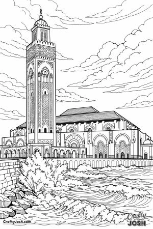 Hassan ii mosque casablanca ocean view