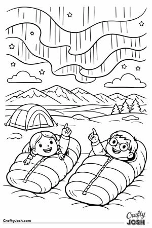 Iceland northern lights children stargazing