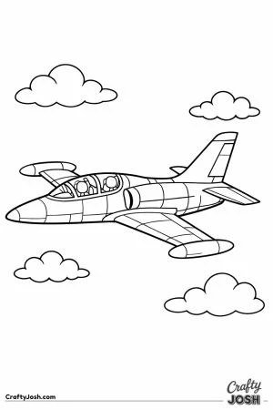 L 39 albatros classic trainer jet flying with clouds