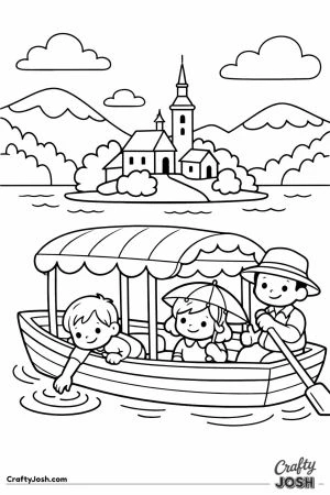 Lake bled pletna boat children