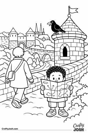 Luxembourg old city walls family map