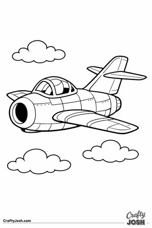 Mig 15 classic jet flying with clouds behind