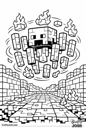 Minecraft blaze spinning in nether fortress