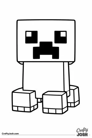 Minecraft creeper simple portrait