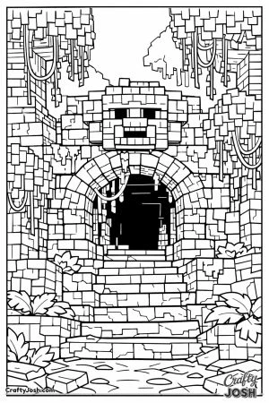 Minecraft jungle temple entrance