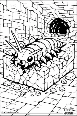 Minecraft silverfish emerging from stone block