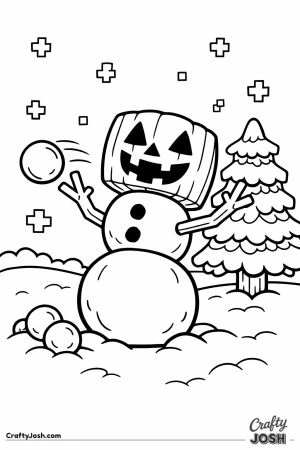 Minecraft snow golem throwing snowballs
