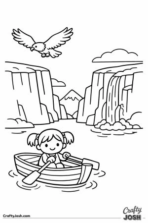 Norway fjord rowing boat child waterfall