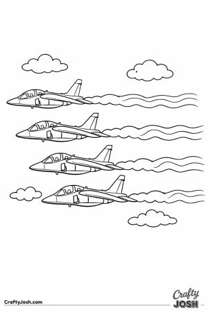 Patrouille de france style alpha jets in line abreast formation