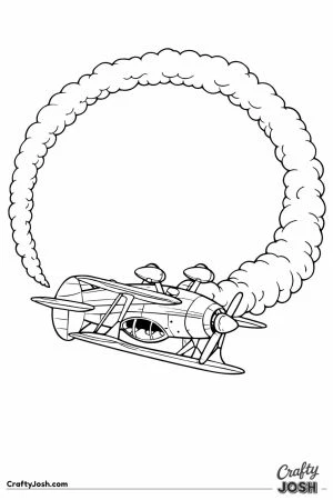 Pitts special aerobatic biplane at the top of a loop