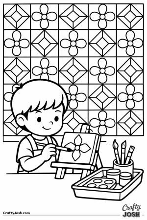 Portugal azulejo tile workshop child