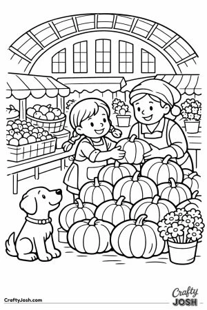 Riga market latvia child pumpkins