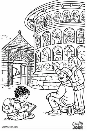 Romania painted monastery family visit
