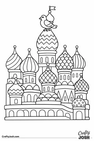 Saint basils cathedral moscow simple