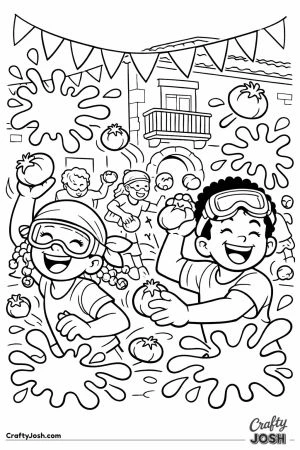 Spain la tomatina children tomato throw
