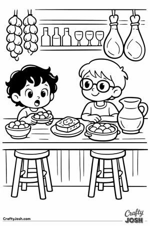 Spanish tapas bar children counter