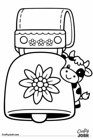 Swiss cowbell simple toddler cow