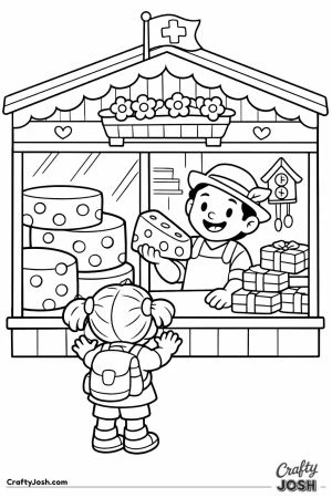 Switzerland cheese chocolate shop child